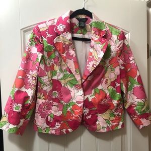1980s Vintage Floral Blazer